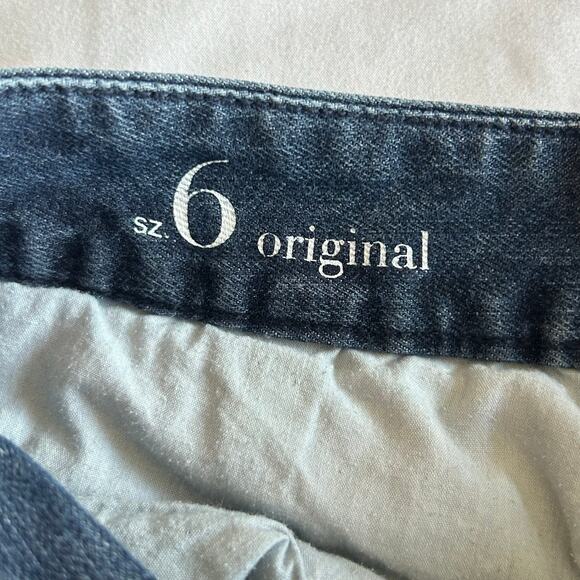 Ann Taylor Loft Womens Dark Blue 100% Cotton Denim Jean Shorts SZ 6 Original - Picture 7 of 9